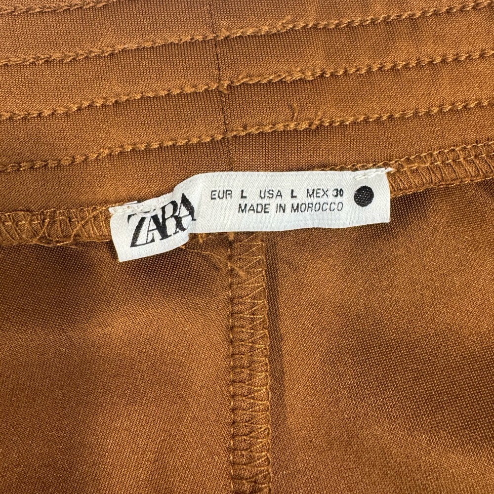 Zara Retro Sporty Gilet shorts only  Copenhagen 1987 Brown Size Large. - Picture 4 of 9